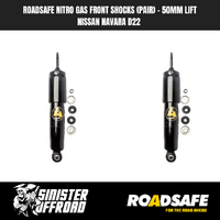ROADSAFE NITRO GAS FRONT SHOCKS (PAIR) | NISSAN NAVARA D22 (03/97 - 2010/2015) 4WD 