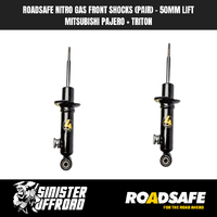 ROADSAFE NITRO GAS FRONT SHOCKS (PAIR) | MITSUBISHI PAJERO SPORT + TRITON 
