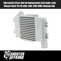 Aftermarket Direct Bolt-On Replacement Intercooler suits Nissan Patrol Y61 GU with 3.0ltr ZD30 (CRD) Common Rail 