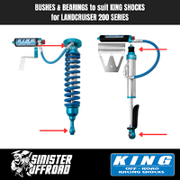 Bushes & Bearings to suit KING Shocks for a Toyota Landcruiser 200 Series