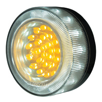 Round Bullbar LED Parker / Indicator Replacement Lamp suits OE Alloy Bullbar for Prado 120 and Hilux N70 / KUN26