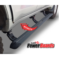 Clearview Power Boards Retractable Side Steps to suit Toyota Landcruiser 79 Series
