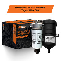 PreLine Pre Filter + ProVent Catch Can Combo suits Toyota Hilux N80