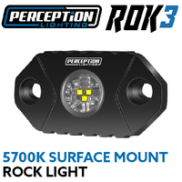 3" Surface Mount Rock Light ORANGE / AMBER 1650K ROK3