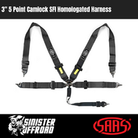3" 5 Point Camlock SFI Homologated Harness