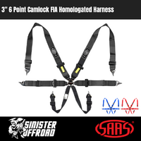 3" 6 Point Camlock FIA Homologated Harness