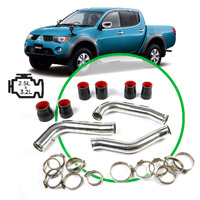Aluminium Intercooler Hard Piping Kit suits Mitsubishi Challenger PB/PC (Polished)