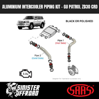 Aluminium Intercooler Hard Pipes suit Nissan Patrol GU ZD30 CRD