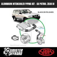 Aluminium Intercooler Hard Pipe Upgrade to suit Nissan Patrol GU ZD30 DI