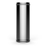 Straight Polished Aluminium Pipe 76mm X 200mm