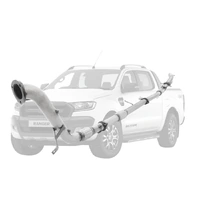Ford Ranger PX 2016-2022 3.2L 3 Inch Turbo Back DPF Delete Exhaust System - Stainless Steel with Cat and Hotdog