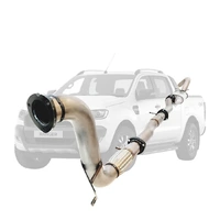 Ford Ranger PX 2016-2021 3.2L 3.5 Inch Turbo Back DPF Delete Exhaust System - Stainless Steel with Cat & Muffler