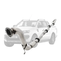 Ford Ranger PX 2016-2021 3.2L 3.5 Inch Turbo Back DPF Delete Exhaust System - Stainless Steel with Cat & Pipe