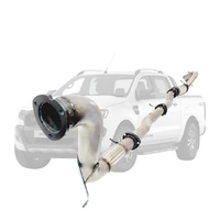 Ford Ranger PX 2016-2021 3.2L 3.5 Inch Turbo Back DPF Delete Exhaust System - Stainless Steel Fake Muffler