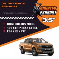 Ford Ranger PX 2016-2021 3.2L 3.5 Inch Turbo Back DPF Delete Exhaust System