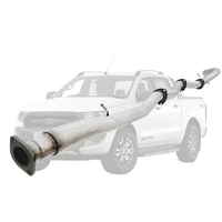 Ford Ranger PX 2016-2021 3.2L 3.5 Inch Turbo Back DPF Delete Exhaust System - Stainless Steel Pipe