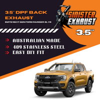3.5" DPF Back Sinister Exhaust suits Ford Ranger Next Gen V6