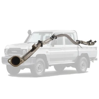 TOYOTA LANDCRUISER 79 SERIES GDJ79 DCAB UTE 2.8L 2023 On 3" STAINLESS DPF BACK EXHAUST - No Cat with Hotdog