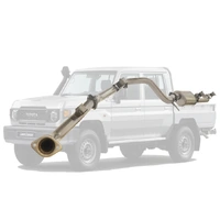 TOYOTA LANDCRUISER 79 SERIES GDJ79 DCAB UTE 2.8L 2023 On 3" STAINLESS DPF BACK EXHAUST - No Cat with Muffler