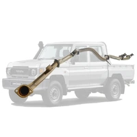 TOYOTA LANDCRUISER 79 SERIES GDJ79 DCAB UTE 2.8L 2023 On 3" STAINLESS #DPF# BACK EXHAUST - No Cat with Pipe