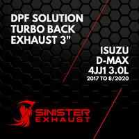 3" DPF Solution Exhaust to suit Isuzu D-Max