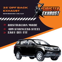 3.5" DPF Back Sinister Exhaust suits Isuzu MU-X 4JJ1