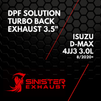 3.5" DPF Solution Exhaust to suit Isuzu D-Max 4JJ3 2020+