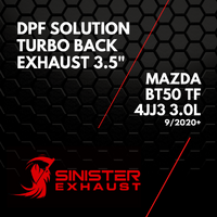 3.5" DPF Solution Exhaust to suit Mazda BT50 TF 4JJ3 2020+