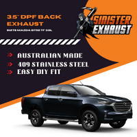 3.5" DPF Back Sinister Exhaust suits Mazda BT50 TF 2021+