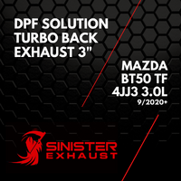3" DPF Solution Exhaust to suit Mazda BT50 TF 4JJ3 2020+
