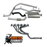 Sinister Exhaust to suit Toyota Landcruiser HZJ75 (incl Extractors)