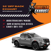 3.5" DPF Back Sinister Exhaust suits Nissan Navara NP300