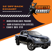 3.5" DPF Back Sinister Exhaust suits Mazda BT50 UR
