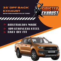 3.5" DPF Back Exhaust suits Ford Ranger PXIII 2.0tr Bi Turbo