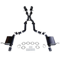 Twin 3" Cat Back Sinister Exhaust To Suit 6.4L SRT Jeep Grand Cherokee (WK2) Aluminised Steel (OE Tips)