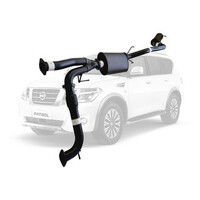 3" Cat Back Sinister Exhaust Suit V8 Y62 Patrol Aluminised Steel (Centre and Rear Muffler)