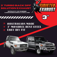 3" Turbo Back DPF Solution Exhaust Suit 79 Series Landcruiser