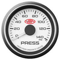 Oil Pressure Gauge - White Muscle Series