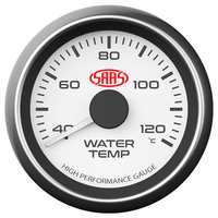Water Temp Gauge - White Muscle Series