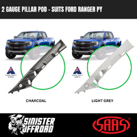 2 Gauge Pillar Pod to suit Ford Ranger PY (Next Gen)