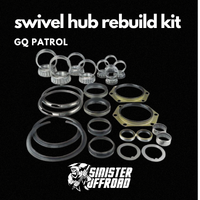 Swivel Hub Repair Kit Including Wheel Bearings Suit GQ Patrol