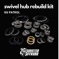 Swivel Hub Repair Kit Including Wheel Bearings Suit GU Patrol
