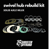 Swivel Hub Repair Kit Including Wheel Bearings Suit Solid Axle Hilux