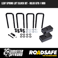 Leaf Spring Lift Block Kit to suit Toyota Hilux N70 / N80