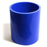 Straight Blue Silicone Hose 102mm X 102mm X 127mm