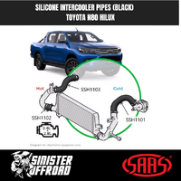 Silicone Intercooler Hoses suit Toyota Hilux N80