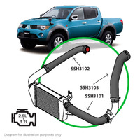 ML MN Mitsubishi Triton Intercooler Hose Upgrade Kit