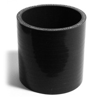 Straight Black Silicone Hose 63mm X 63mm X 76mm