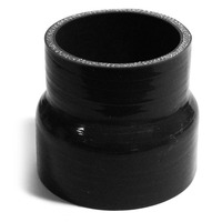 Straight Black Silicone Reducer 63mm X 70mm X 76mm