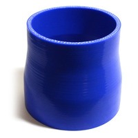 Straight Blue Silicone Reducer 70mm X 76mm X 76mm